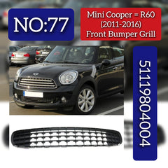Bumper Grille Stripe 51119804004 Compatible With Mini Cooper S (R56) Tag No.77