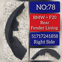 Rear Right Fender Liner 51717241858 Compatible With BMW 1 Series F20 Tag-FE-78