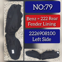 Rear Left Fender Liner 2226908100 2226900430 A2226908100 Compatible With MERCEDES-BENZ S-CLASS W222 Tag-FEM-79