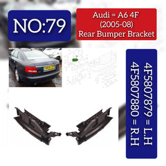 Rear Bumper Bracket Left 4F5807879 Right 4F5807880 Compatible With Audi A6 4F(2005-2018) No:- 79
