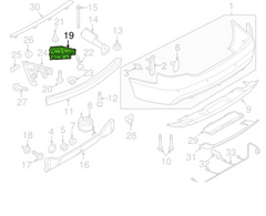 Rear Bumper Bracket Left 4F5807879 Right 4F5807880 Compatible With Audi A6 4F(2005-2018) No:- 79