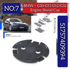 Engine Sheild Cap 51757409394 Compatible With BMW G11/G12/G30/G32 Tag No.07