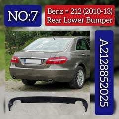 Rear Lower Bumper 2128852025 A2128852025 Compatible With Mercedes Benz E-Class (W212) (2010-2013) Tag No.7