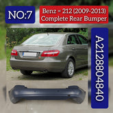 Complete Rear Bumper A2128804840 2128804840 Compatible With MERCEDES-BENZ E-CLASS (W212) (2009-2013) Tag No.7