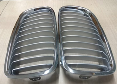 Silver Crome Kidney Grill Set 51137263479=L.H & 51137263480=R.H Compatible With BMW 3 Series F30 Tag 7