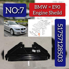 Engine Sheild 51757128503 Compatible With BMW 3 Series E90 Tag No.07