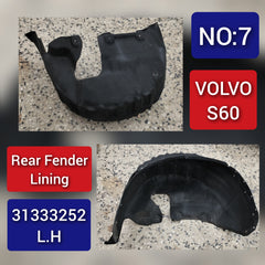 Rear Left Fender Liner 31333252 Compatible With VOLVO S60 Tag-FEV-07