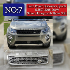 Silver Honeycomb Show Grill Compatible With Land Rover Discovery Sport - L550 (2015-2019) Tag No.7