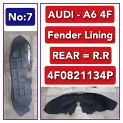 Rear Right Fender Liner 4F0821134P Compatible With AUDI A6 4F Tag-FEA-07