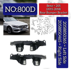 Rear Bumper Bracket Left 2058850365 & Right 2058850465 Compatible With Mercedes Benz (205) (2015-2018) Tag No.800D