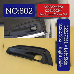 Fog Lamp Cover Left 32227351 & Right 32227352 Compatible With VOLVO S90 (2021-2024) Tag No.802