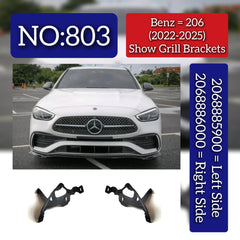 Show Grill Bracket Left 2068885900 & Right 2068886000 Compatible With Mercedes-Benz C-CLASS W206 (2022-2025) Tag No.803
