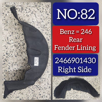 Rear Right Fender Liner 2466901430 2466901630 A2466901430 Compatible With MERCEDES-BENZ B-CLASS W246 & GLA-CLASS W156 Tag-FEM-82