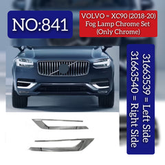 Fog Lamp Chrome Left 31663539 & Right 31663540 Compatible With Volvo XC90 & (275) (2018-2020) Tag No.841