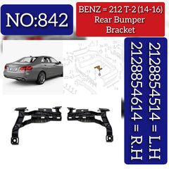 Rear Bumper Bracket Left 2128854514 & Right 2128854614 Compatible With MERCEDES BENZ E-CLASS W212 2014-2016