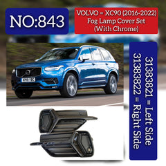 Fog Lamp cover Left 31383821 Right 31383822 Compatible With VOLVO XC90 I (275) Tag No.843 (2016-2022)