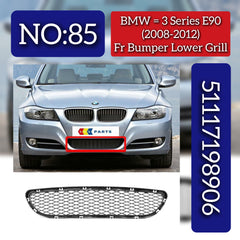 Front Bumper Lower Grill 51117198906 Compatible With BMW 3 Series (E90) (2008-2012) Tag No.85