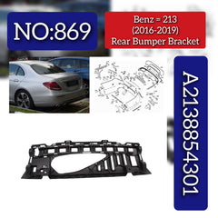 Rear Bumper Bracket 2138854301 Compatible With Mercedes-Benz E-CLASS W213 (2016-2019) Tag No.869