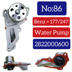 Water Pump 2822000600 A2002070100 A2822000600 Compatible With MERCEDES-BENZ MERCEDES-BENZ A-CLASS Saloon (V177) & GLA (H247) & GLB (X247) Tag No.86