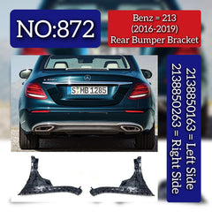 Rear Bumper Bracket Left 2138850163 & Right 2138850263 Compatible With Mercedes Benz (W213) E-Class (2016-2019) Tag No.872