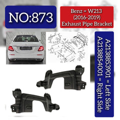 Rear Bumper Bracket Set Left A2138853901 2138853901 & Right 2138854001 A2138854001 Compatible With Mercedes Benz W213 (2016-19) Tag No.873