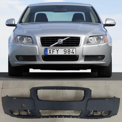 Complete Front Bumper With Hole 39870135 30698519 Compatible With VOLVO S80 II (124) (2007-2015) Tag No.881A