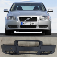 Complete Front Bumper Without Hole 39853627 Compatible With VOLVO S80 (2007-2015) Tag No.881B
