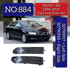 Fog Lamp Cover Left 30790917 & Right 30790918 Compatible With VOLVO S80 (2006-2013) Tag No.884
