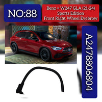 Front Wheel Arch( EYEBROW ) 2478806804 Compatible With Mercedes Benz W247 (2021-2024) Tag No.88