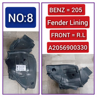 Rare Left Fender Liner A2056900330 A2056912900 Compatible With MERCEDES-BENZ C-CLASS W205 Tag-FEM-08
