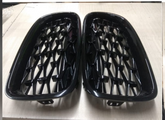 Black Diamond Kidney Grill Set 51137263481 (R.H/L.H) SAME Compatible With BMW 3 Series F30 Tag 8