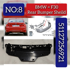 Rear Bumper Shield 51127256921 Compatible With BMW 3 Series F30 Tag No.8