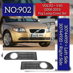 Fog Lamp cover Left 30744919 Right 30744920 Compatible With VOLVO V40 Hatchback (525) V40 Cross Country (526) Tag No.902 (2008-2013)