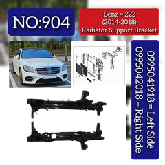 Radiator Support Bracket Left 0995041918 & Right 0995042018 Compatible With Mercedes Benz S-Class (W222) (2014-2018) Tag No.904