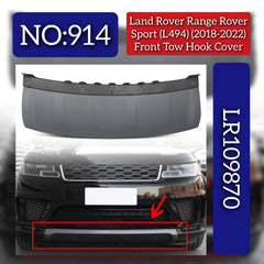 Front Bumper Tow Hook Cover LR109870 Compatible With Land Rover Range Rover Sport - L494 (2018-2022) Tag No.914