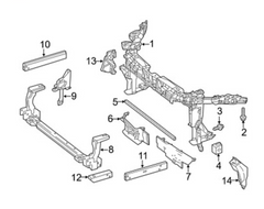 Front Bumper Bracket Left 2466210134 & Right 2466210234 Compatible With Mercedes Benz B-Class (W246) (201B CLASS W246 2011-20191-2018) Tag No.941