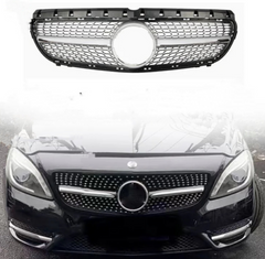Diamond Silver Chrome Show Grill Compatible With Mercedes Benz B-Class W246 (2015-2019) Tag 45