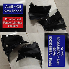 Front Left Wheel Spoiler Left 80D853887A Right 80D853888A Compatible With AUDI  Q5 (FYB)  Q5 (8RB) Tag No 95/96