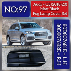 Fog Lamp Cover Compatible With AUDI Q5 2018-2020 Fog Lamp Cover Left 80D807681E & Right 80D807682E Tag-FC-97