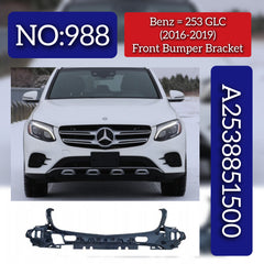 Front Bumper Bracket 2538851500 Compatible With Mercedes-Benz GLC-CLASS W253 (2016-2019) Tag No.988