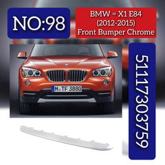 Front Bumper Chrome 51117303759 Compatible With BMW X1 Series E84 (2012-2015) Tag No.98
