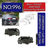 Rear Bumper Bracket Left 2538852406 & Right 2538852706 Compatible With Mercedes-Benz GLC-CLASS W253 (2020-2022) Tag No.996