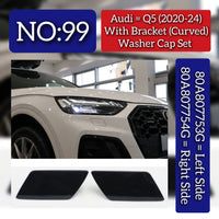 Washer Cap Set With Bracket (Curved) Left 80A807753G & Right 80A807754G Compatible With Audi Q5 (2020-2024) Tag No.99