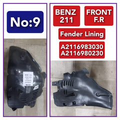 Front Right Fender Liner A2116980230 A2116983030 2116983030 Compatible With MERCEDES-BENZ E-CLASS W211 Tag-FEM-09