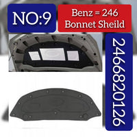FRONT BONNET HOOD SOUND INSULATION A2466820126 2466820126 Compatible With MERCEDES-BENZ B-CLASS Sports Tourer (W246, W242) (2012) Tag No.9