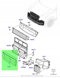 Radiator Air Deflector LR172477 LR152623 Compatible With Land Rover Range Rover Vogue