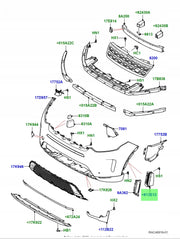 Fog Lamp Cover Left LR127529 & Right LR127528 Compatible With Land Rover Discovery Sport - L550 Tag No.609 (2020-2024)