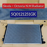Radiator 5Q0121251GK Compatible With Skoda Octavia N.M