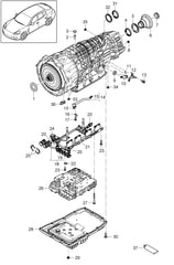 Transmission Oil Pan 97032102500 97032102500S1 V450110 0440404 Compatible With PORSCHE PANAMERA 970 Tag-OP-13