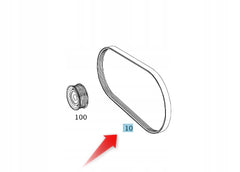 Multi Rib Belt 6PK2390 0129973692 Compatible With MERCEDES-BENZ M-CLASS (W163) E-CLASS (W212) (CONTINENTAL)